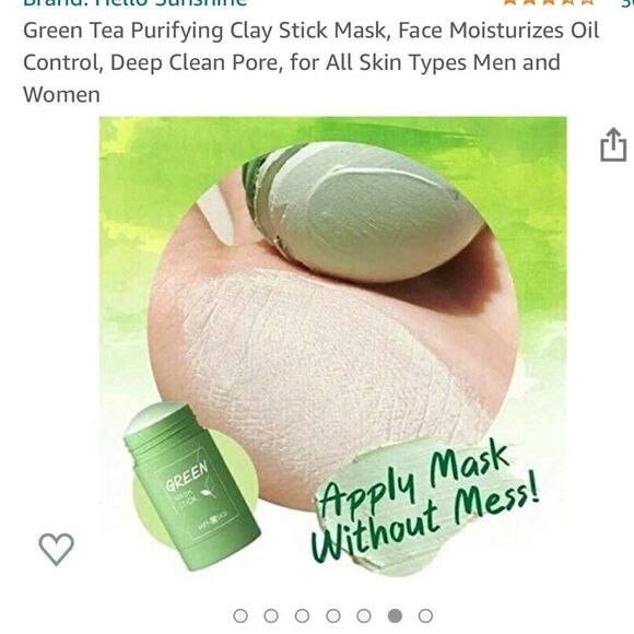 Pack of 4 Green tea mask sticks - Picture 4 of 5